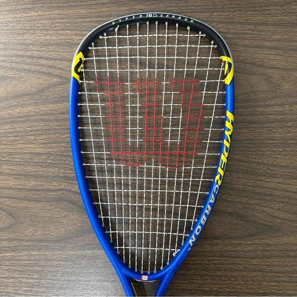 Wilson Hyper Pro Staff 165 Carbon Double Braid Squash Racquet w. case - Picture 9 of 16